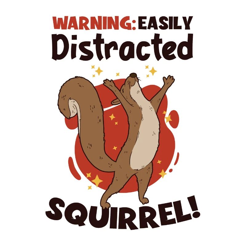 Easily Distracted Squirrel Écureuil renard
