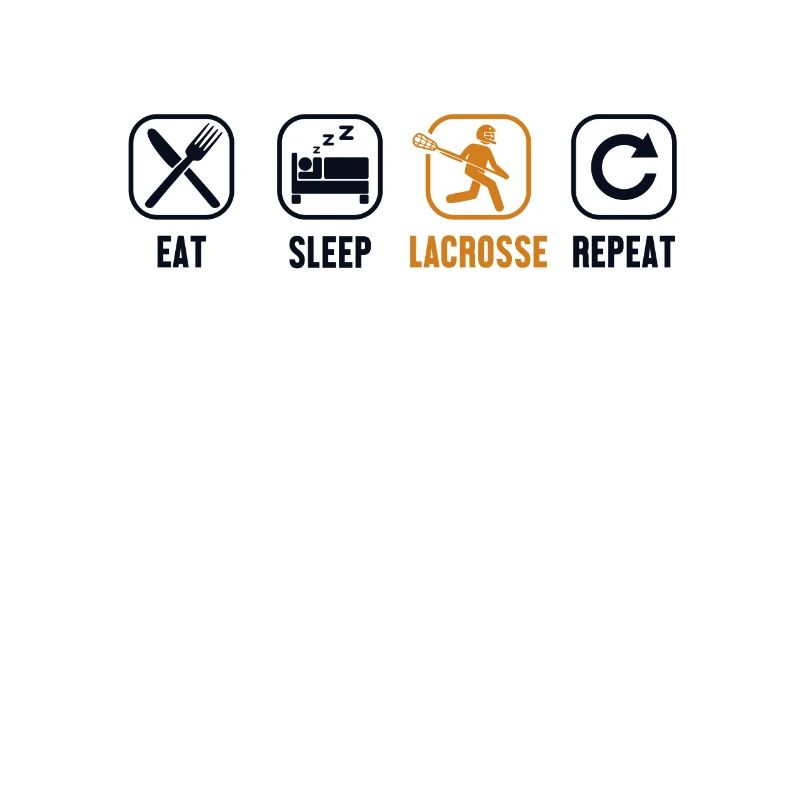 Eat Sleep Lacrosse Repeat Polocrosse Intercrosse