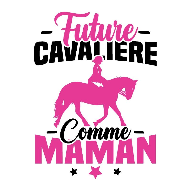 Future cavalière comme maman