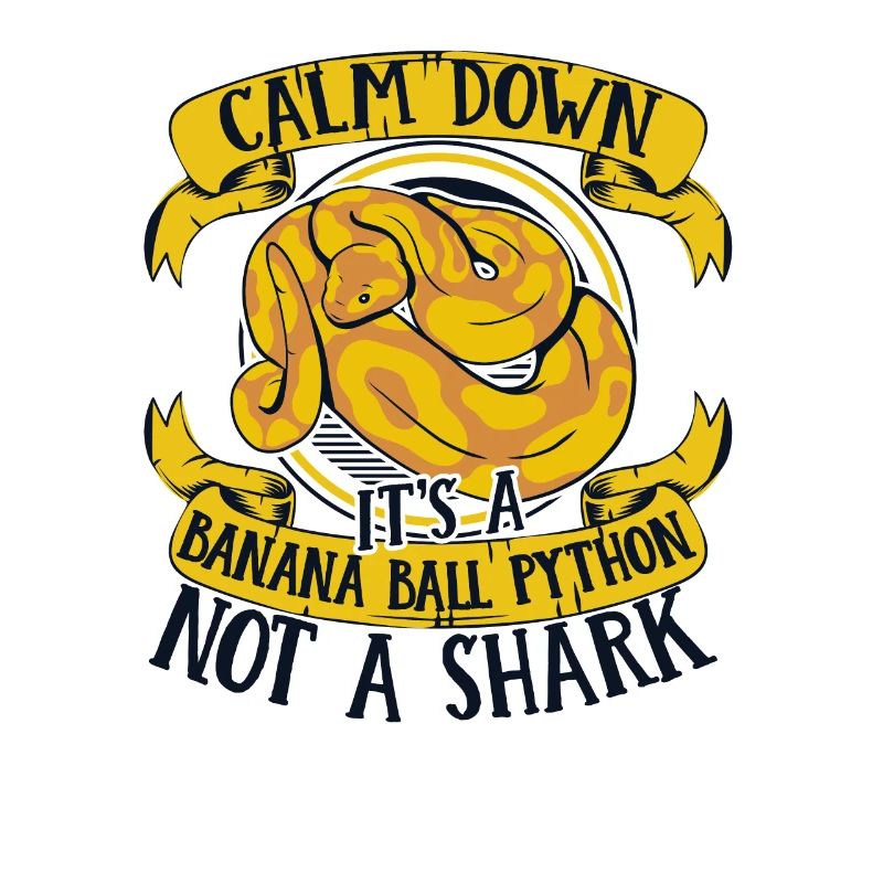 Calm Down It's Not A Shark Python Banana Ball