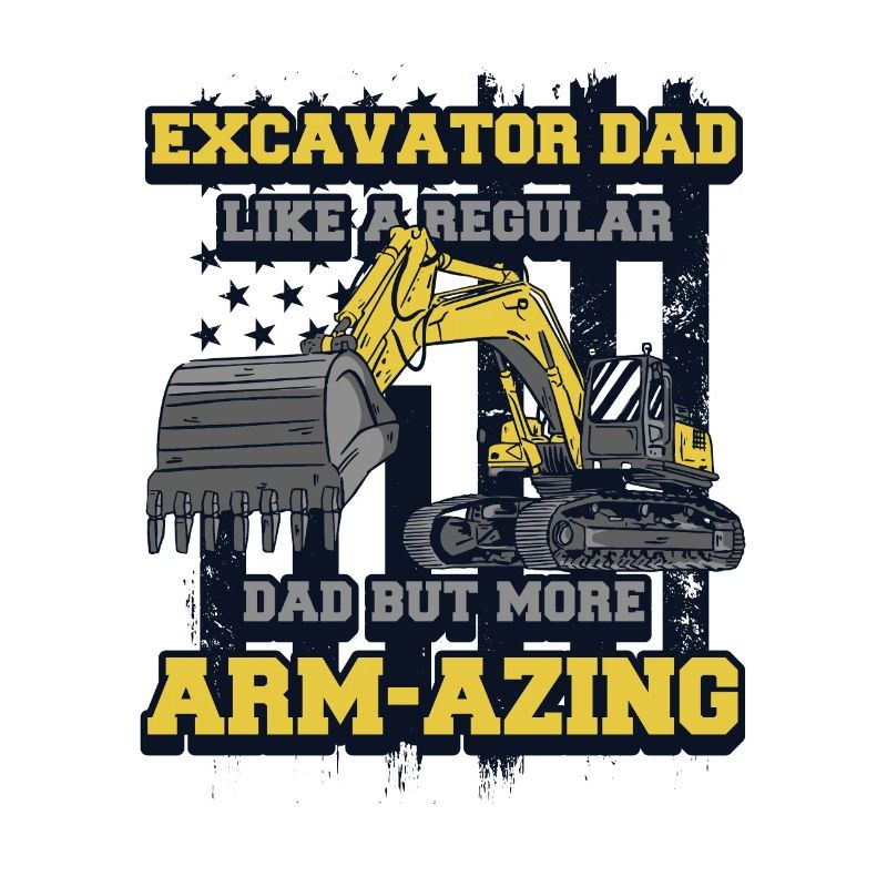 Excavator Dad Seilbagger Raupenbagger Excavator