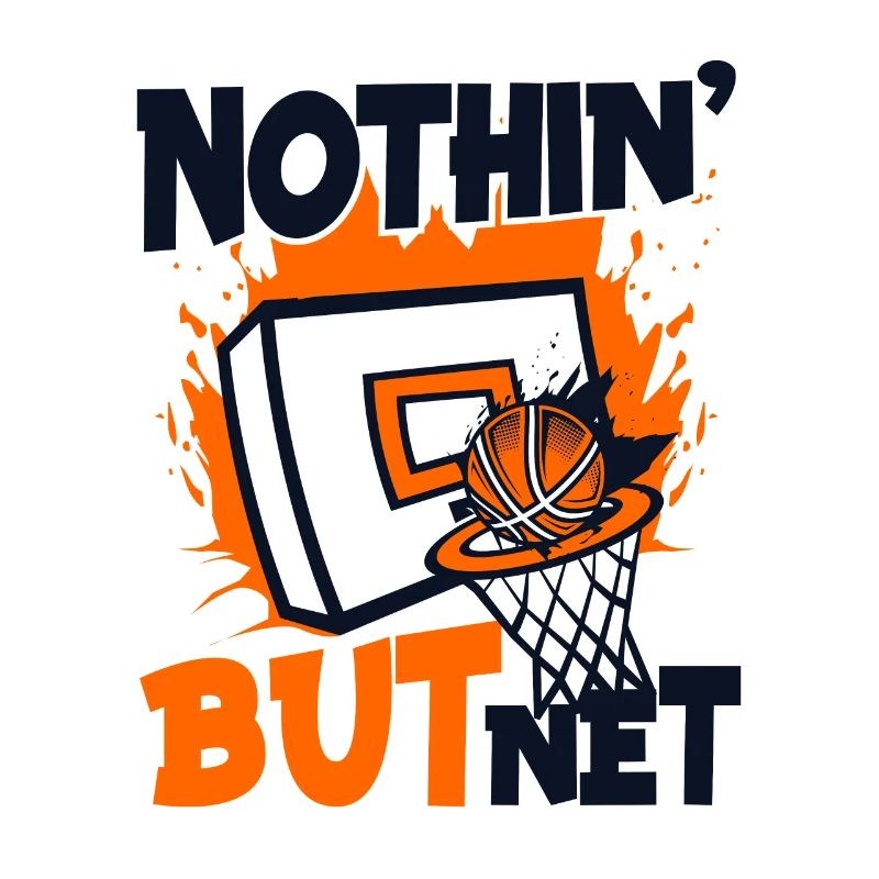 Rien que du panier de basket-ball net de basketteur