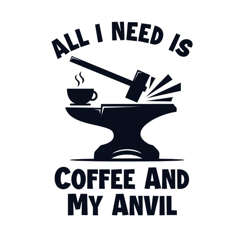 Coffee and my Anvil Blacksmith Forging