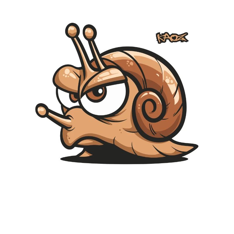 Ein genervte Schnecke