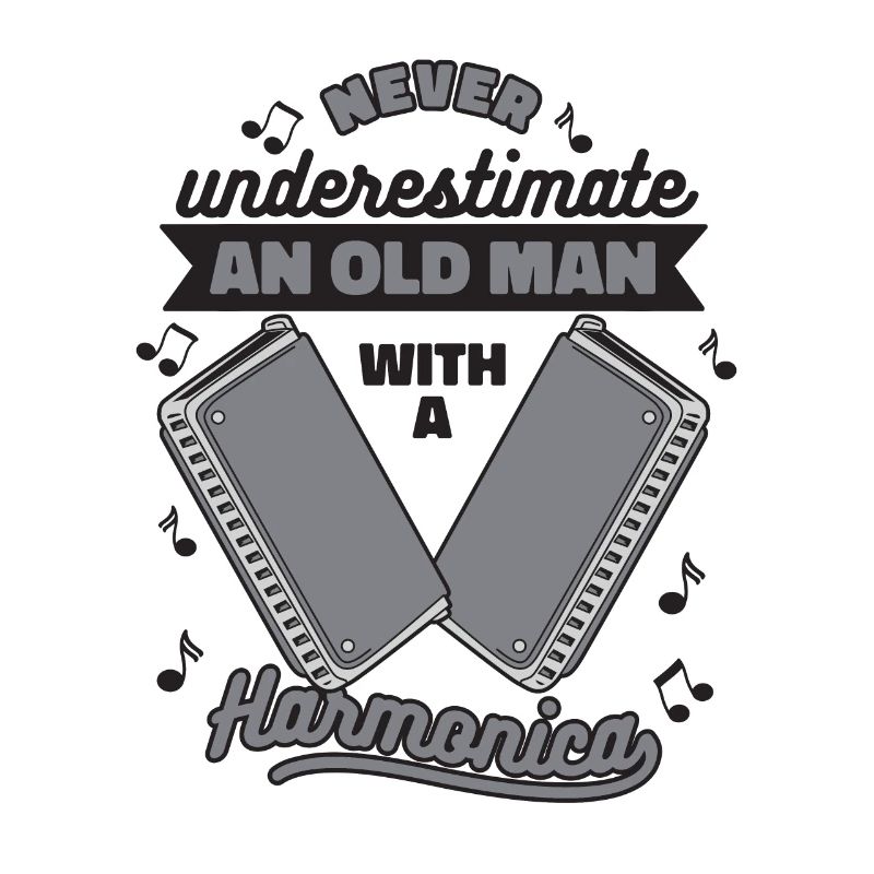 Never Underestimate An Old Man With Harmonica
