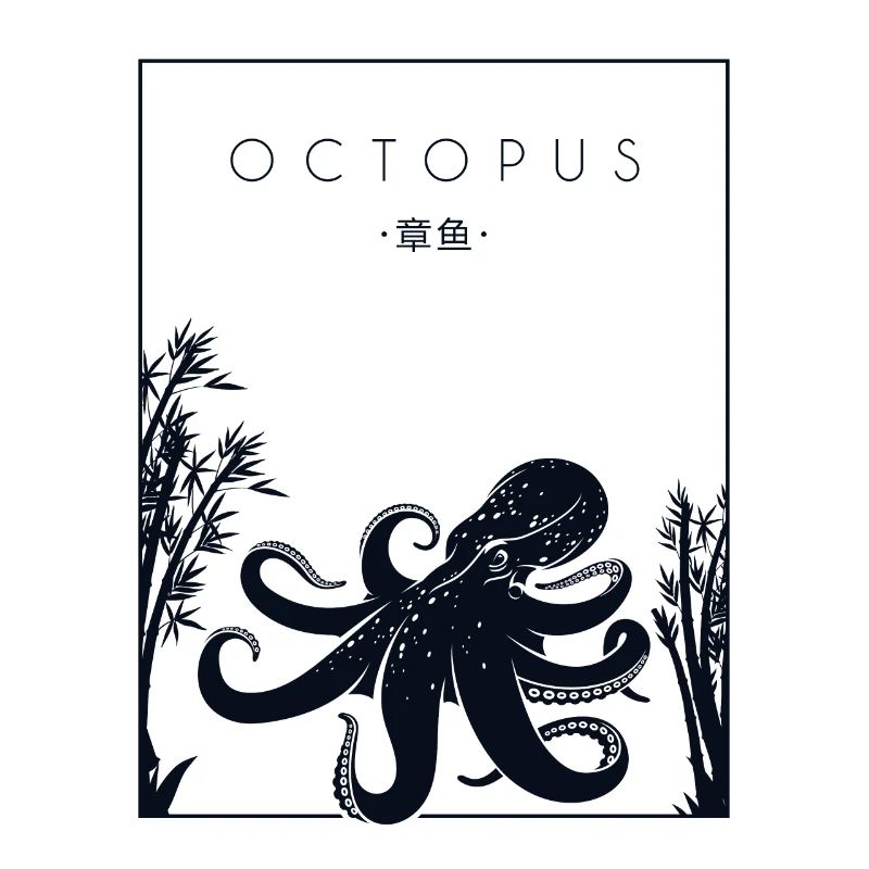 Pieuvre Chinois Hanzi Cephalopoda Octopodes