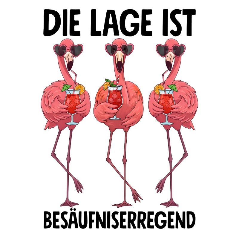 The location is drunken with flamingos