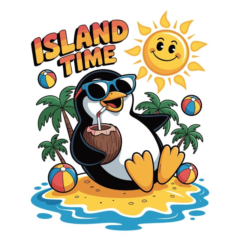 Pingouin en mode vacances