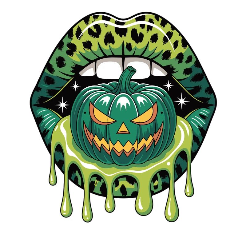 Leopard Lips & Pumpkin – Halloween
