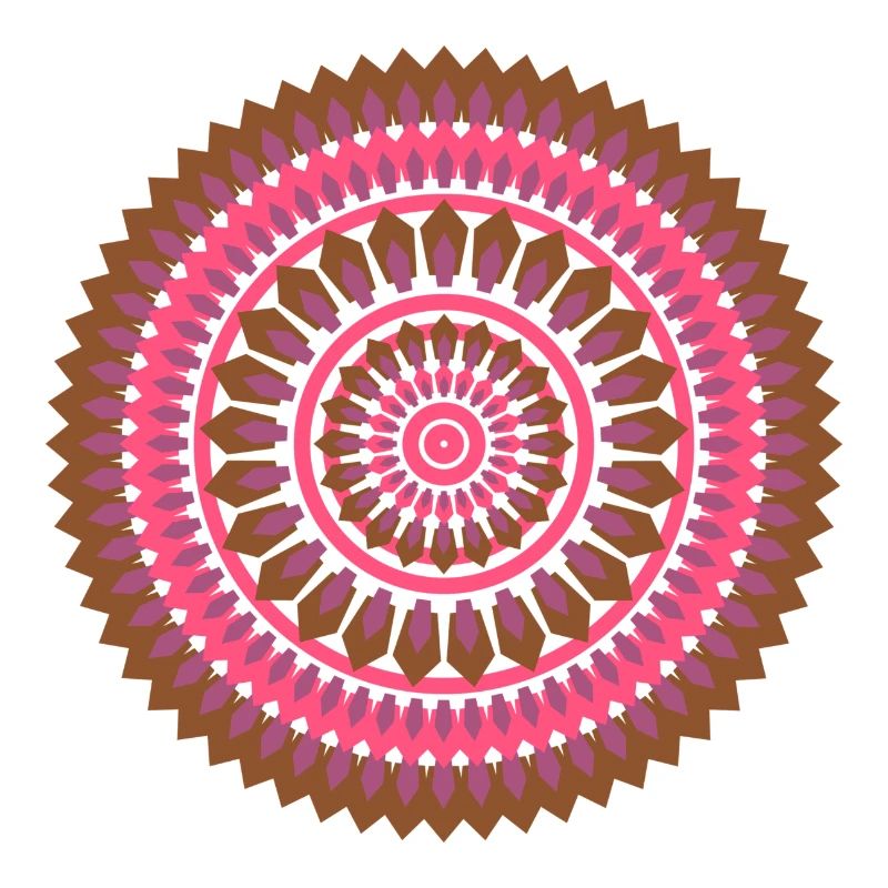 mandala pink lila