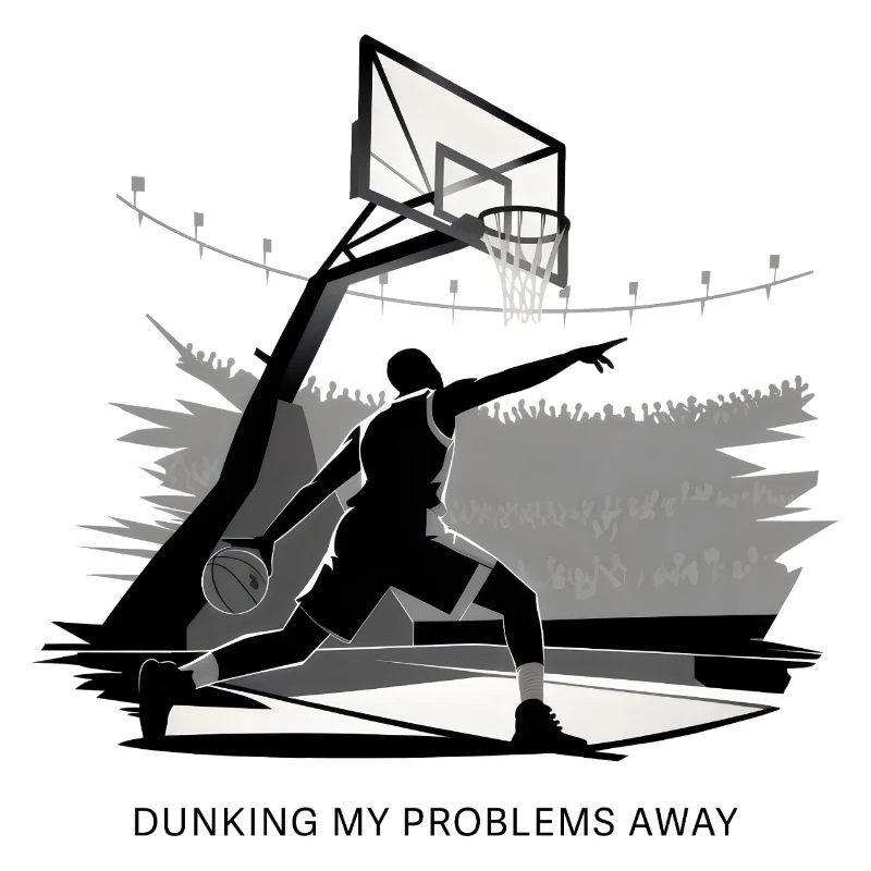 Dunking My Problems Away Basketball