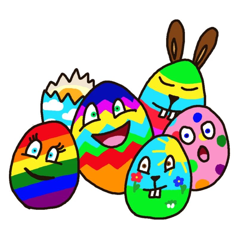 design coloré de Pâques
