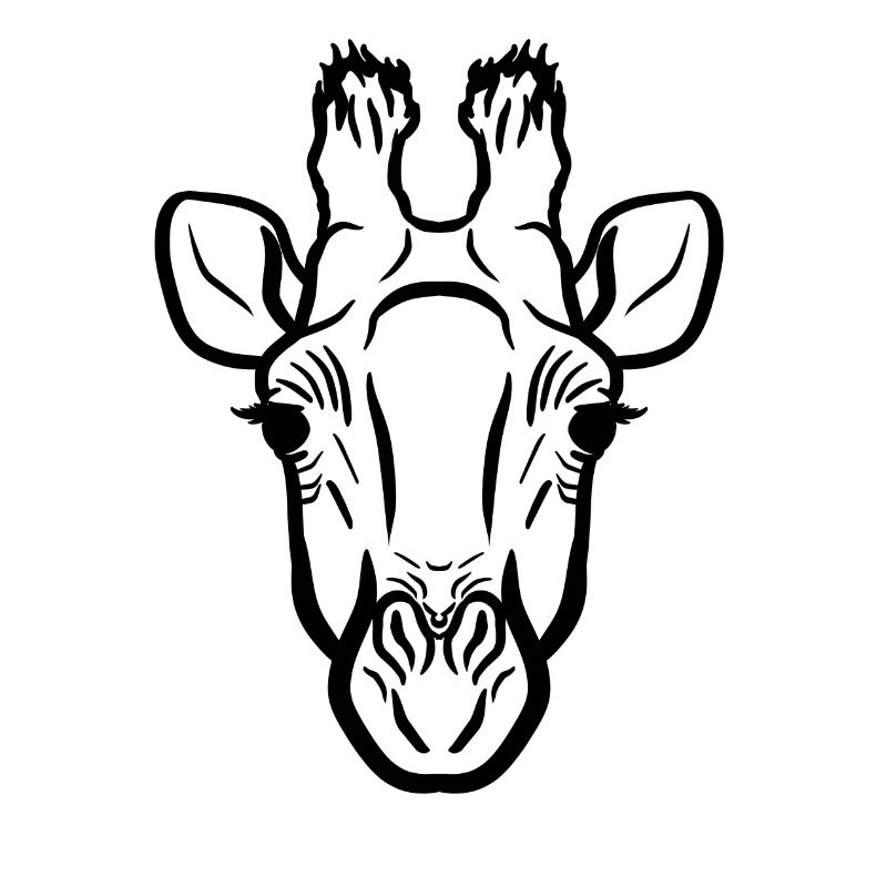 Giraffe schwarz