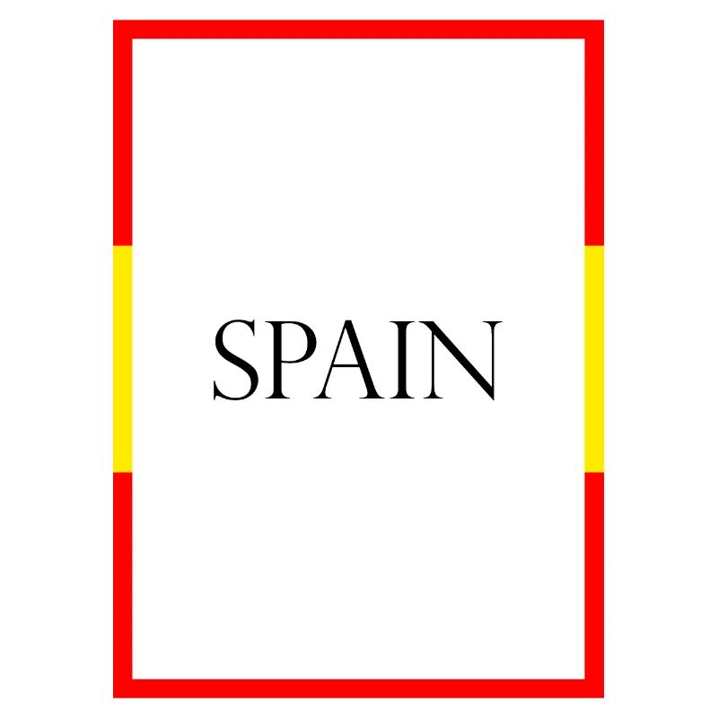 Espagne Espagne Lettrage de déclaration avec drapeau