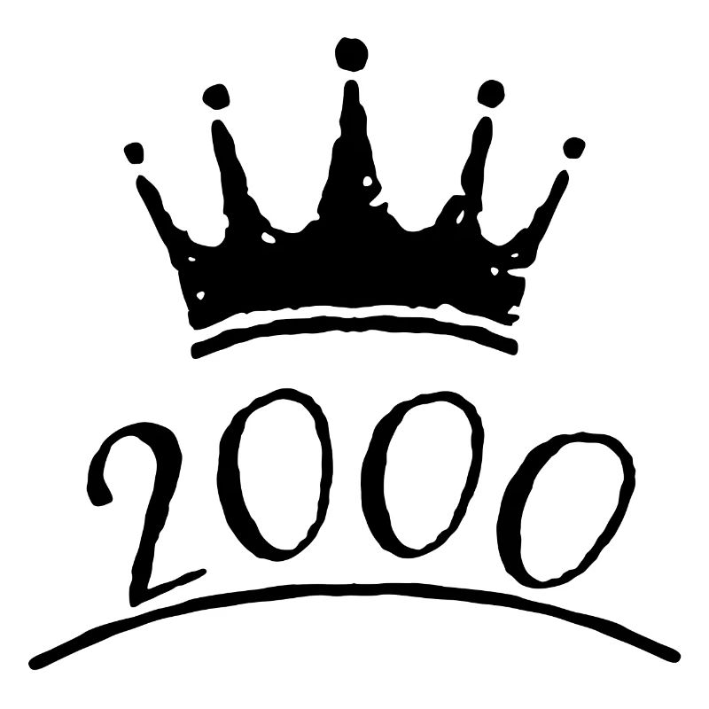 Krone 2000 Année de naissance Tshirt design