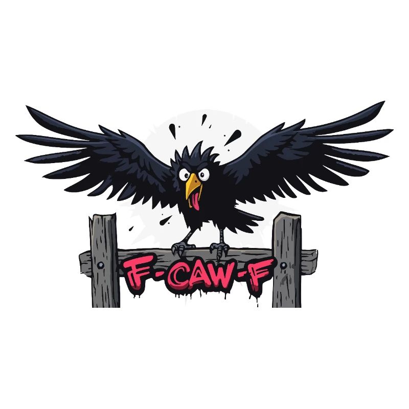 F-Caw-F Apparition du Corbeau Graffiti