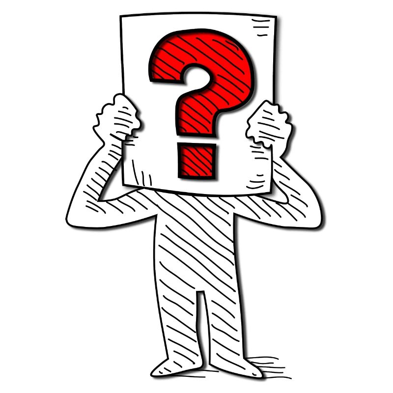 Question, point d’interrogation, auteur de questions, inconnu