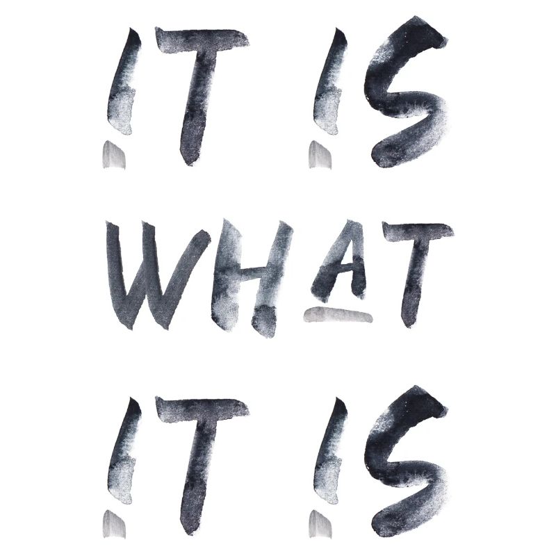 it is what it is lustiger Spruch Englisch