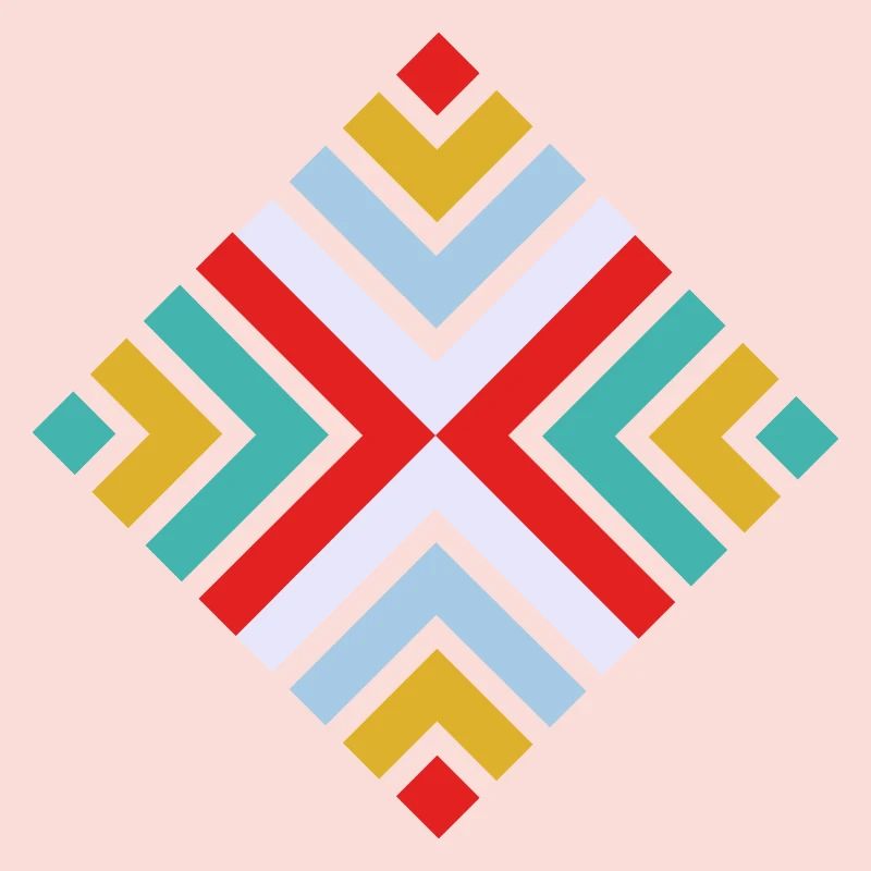 Folk geometric pattern