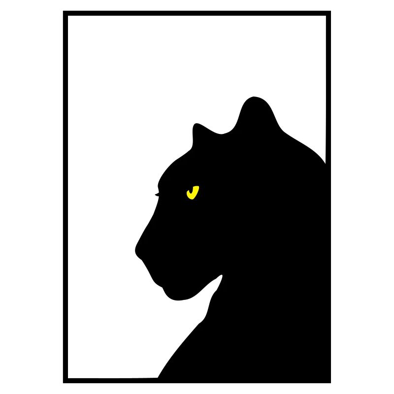 Monture noire panthère