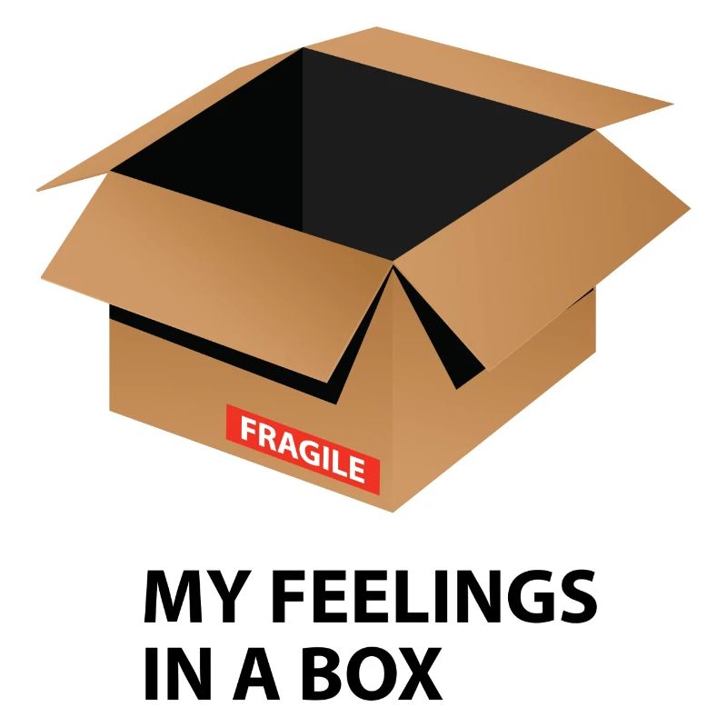 Mes sentiments dans une boîte cadeau de citation