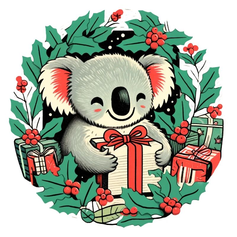 Christmas koala Bear