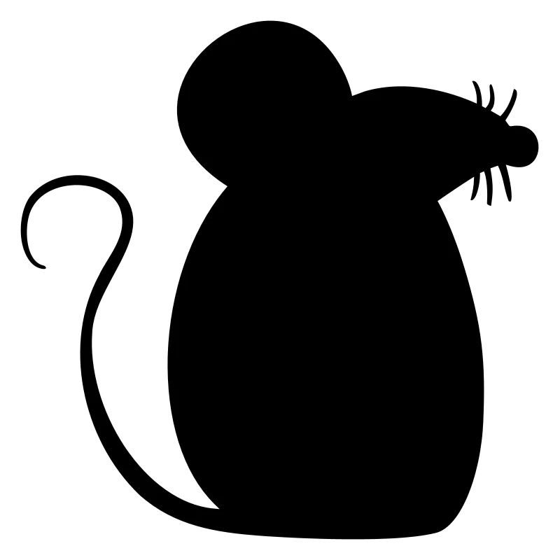 Mouse Mouse Cute Little Rat Rodent Silhouette