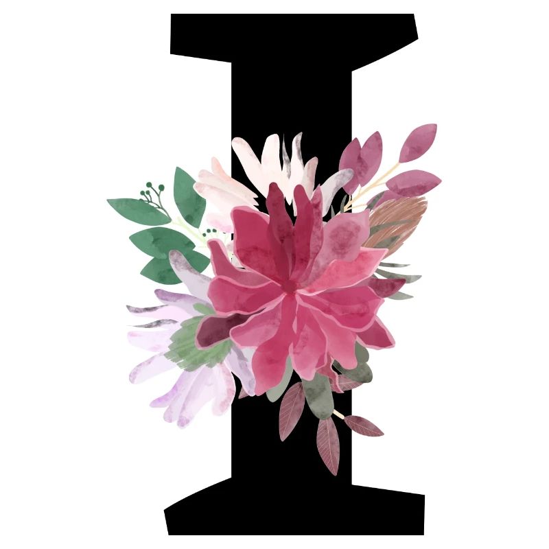Blumenbuchstabe i
