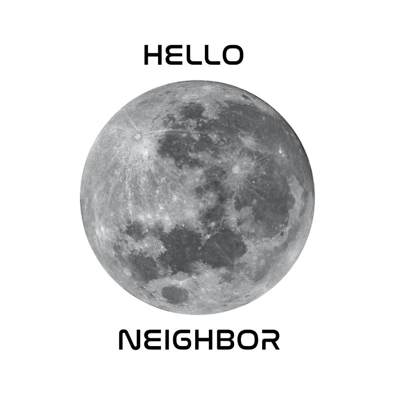 Salutations à notre objet céleste le plus proche - la lune!