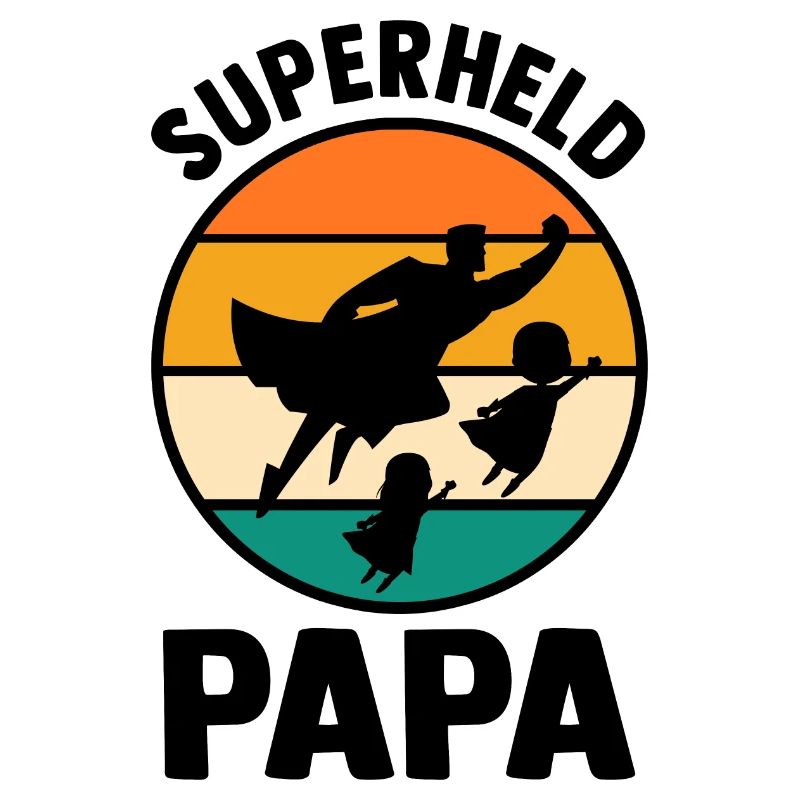 Vater Superheld Papa