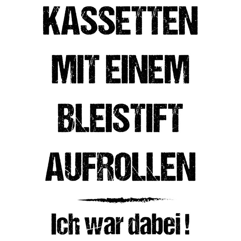 Kassetten mit einem Bleistift aufrollen