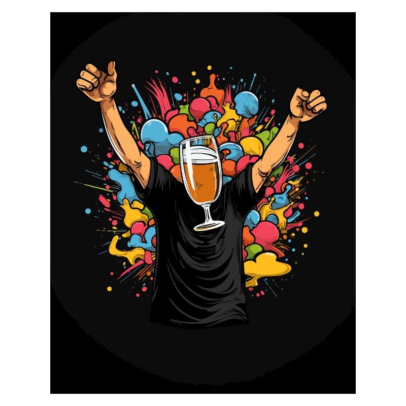 Bunter Bierkopf