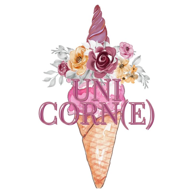 unique unicorn ice cream cone cone