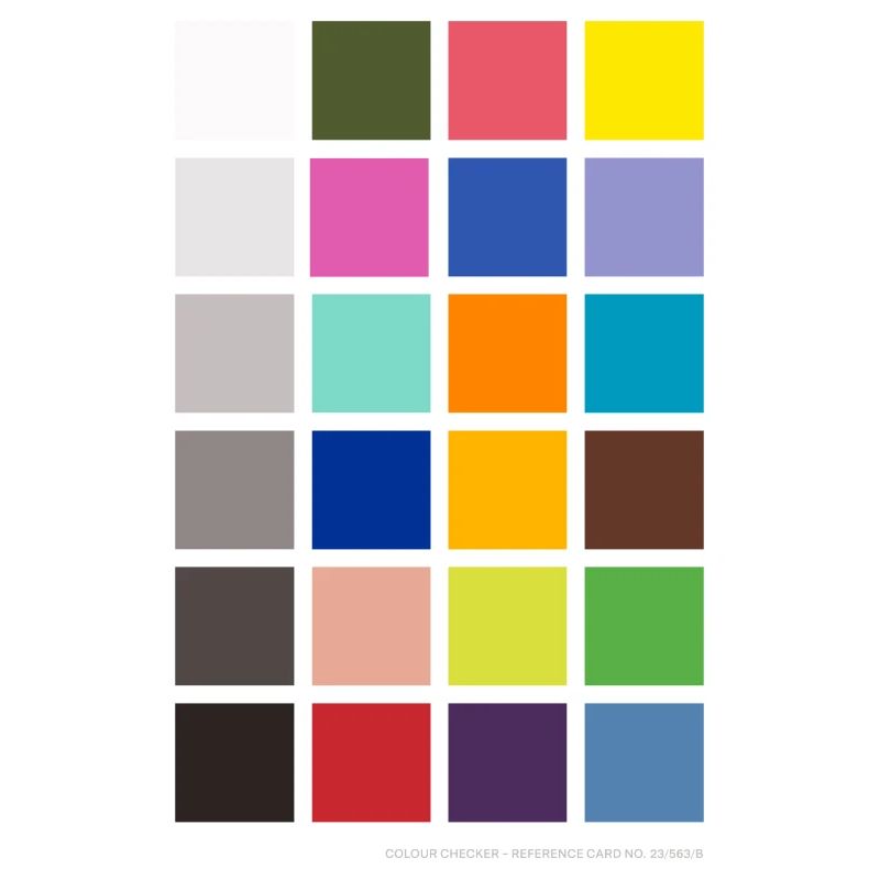 Colour Checker / Référence de couleur / Carte grise