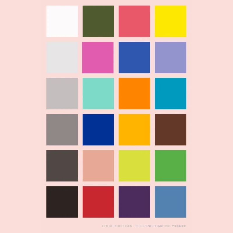 Colour Checker / Référence de couleur / Carte grise