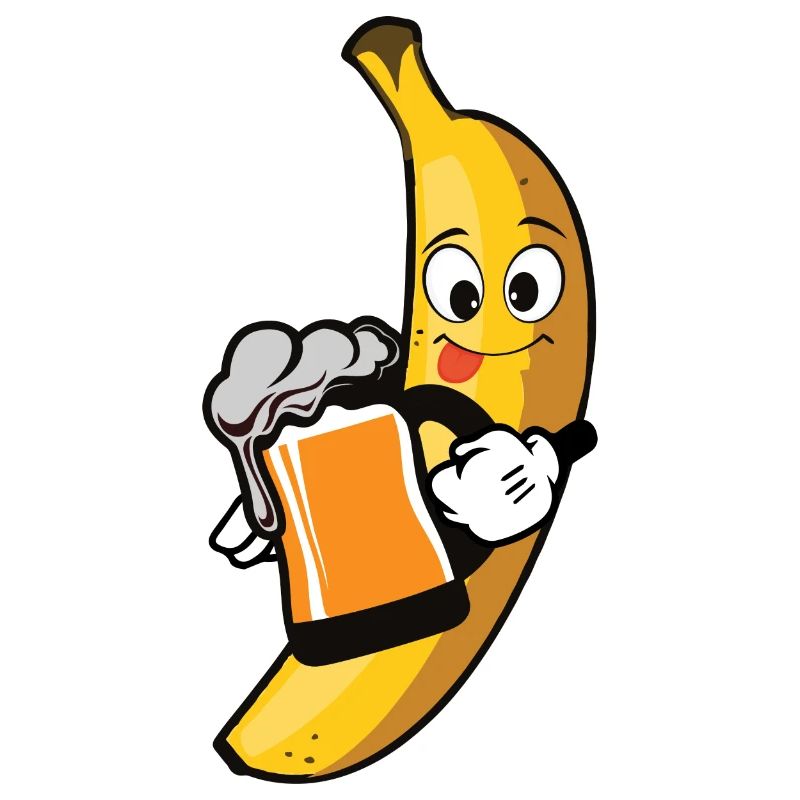 Witziges Bier Spruch Geschenk Banane Biernane