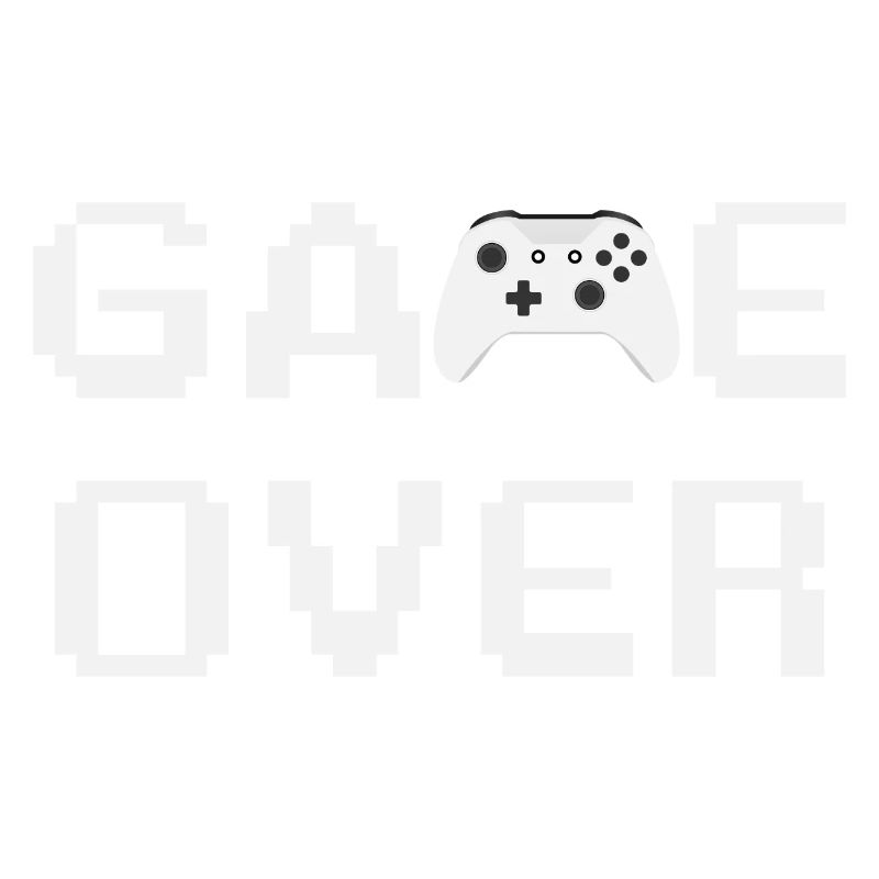 Game Over Controller Blanc