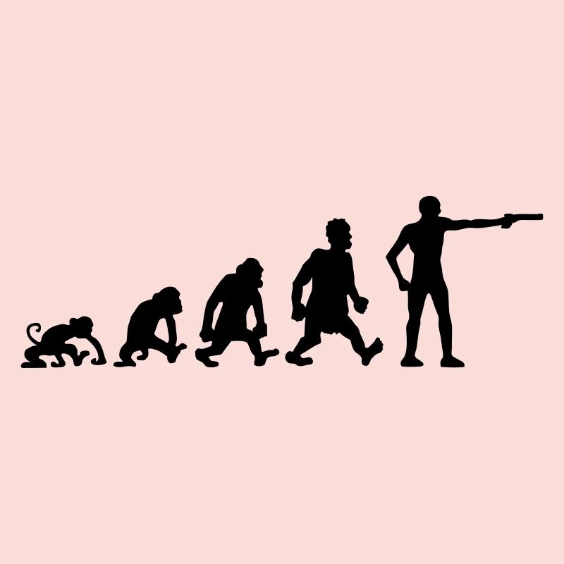 Zeichnen Evolution Spaß Sport Schießen Pistole Hum