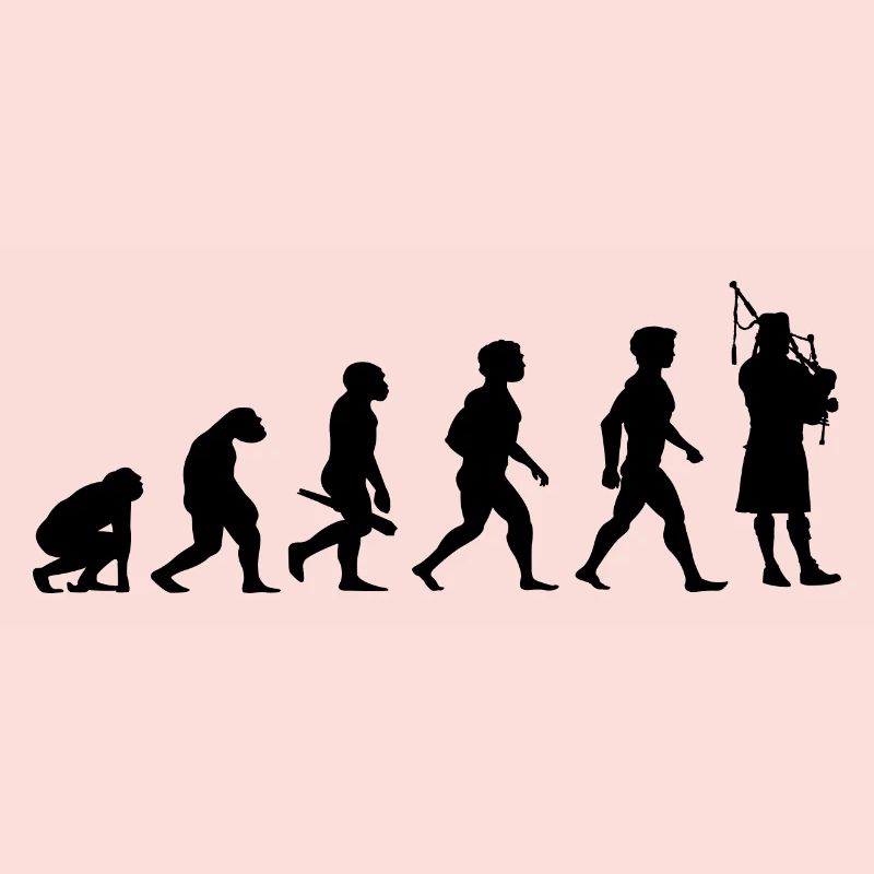 Evolution Dudelsack Dudelsackspieler Musiker