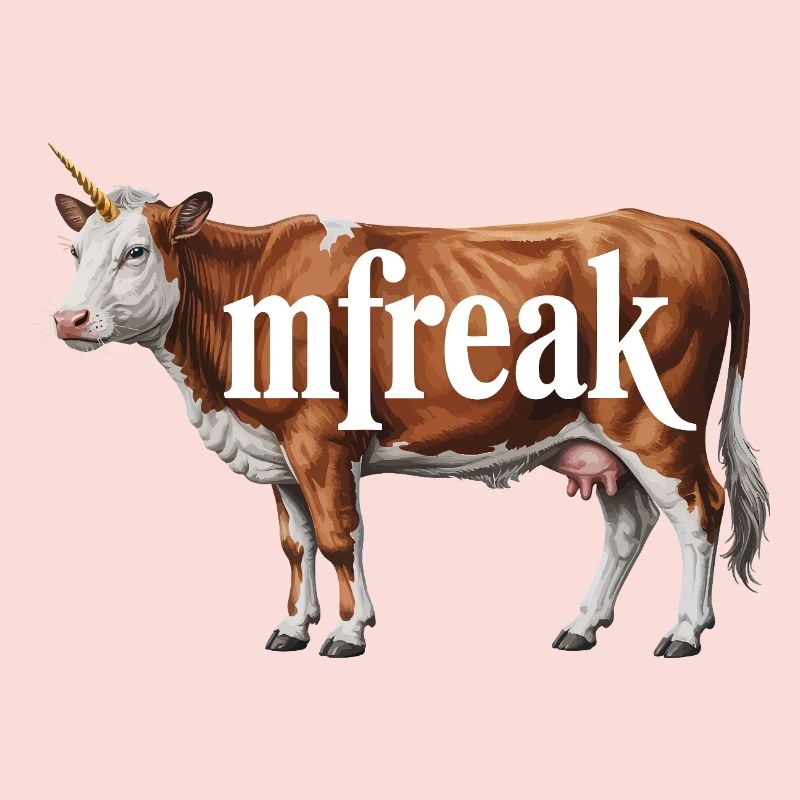 Typographie de vache étrange Tee