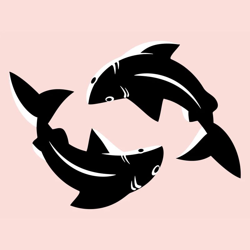 Pisces Circle Flow Emblem