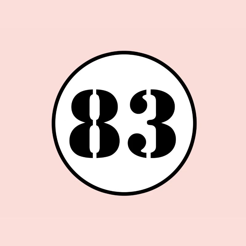 NUMBER 83 eighty three birthday gift