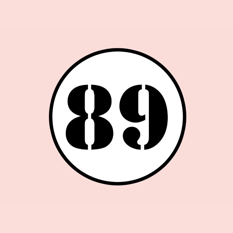 NUMBER 89 eighty nine birthday gift