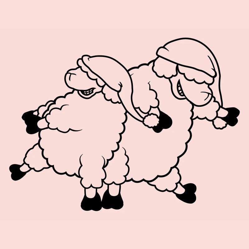 Party sheep dancing