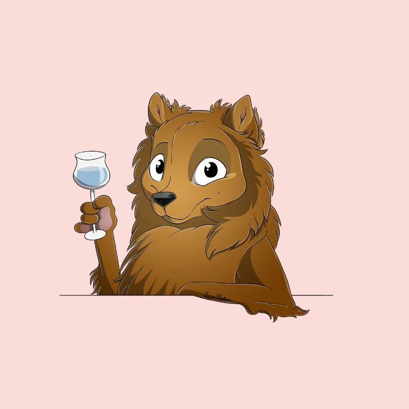Trinkender oder treibender Spitz