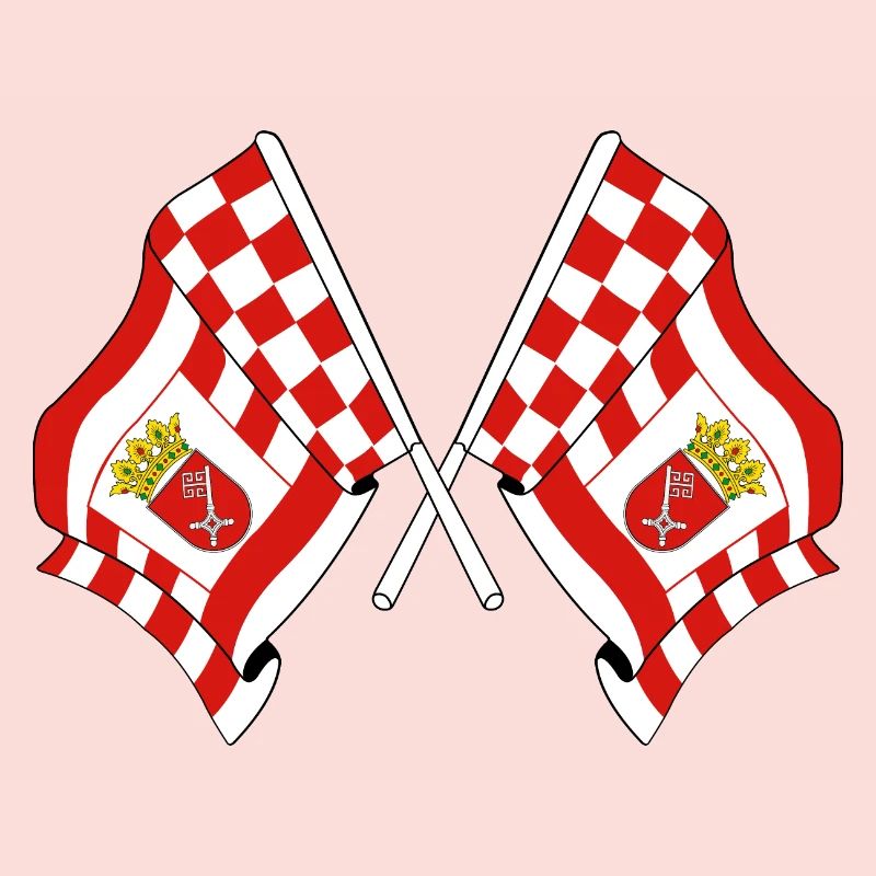 Deux drapeaux Brême