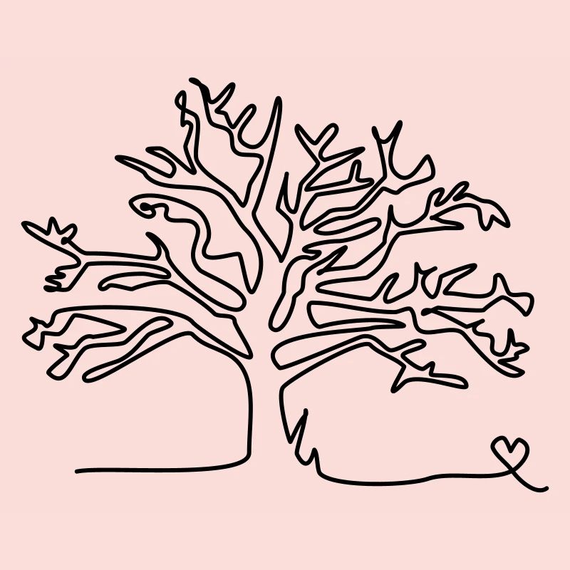 one line tree