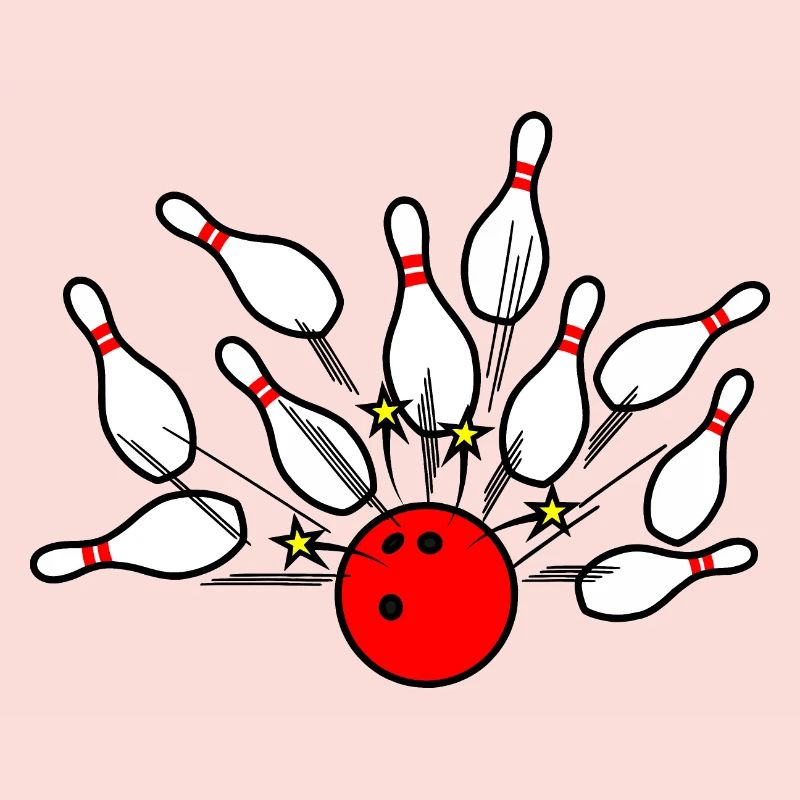 Bowling Strike Roter Ball