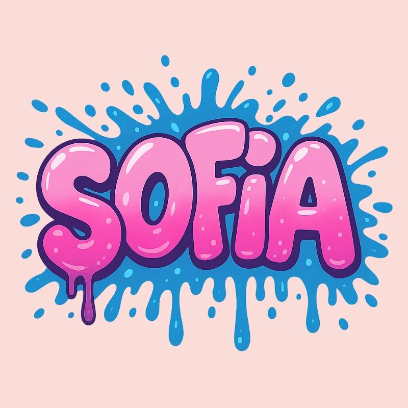 Graffiti SOFIA Name Gift Ideal Printable On