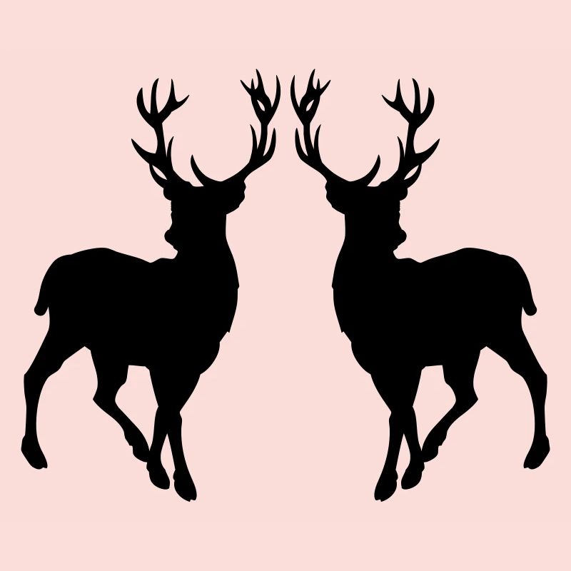 Silhouette de cerf 02